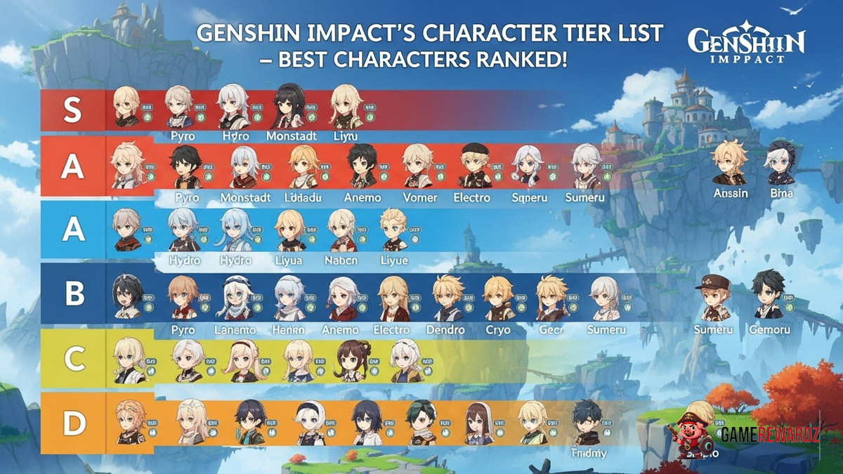 Genshin Impact's Character Tier List – Best Characters Ranked!